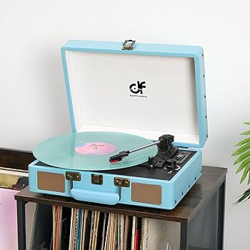 Amazon.com: Vinyl Record Player Suitcase with Built-in
